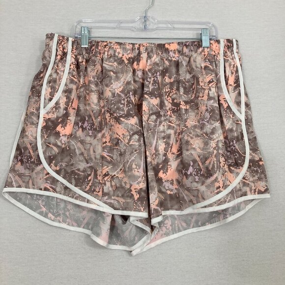 New Calvin Klein Brown Coral Performance Activewear Pull-on Shorts 2X - Picture 1 of 10